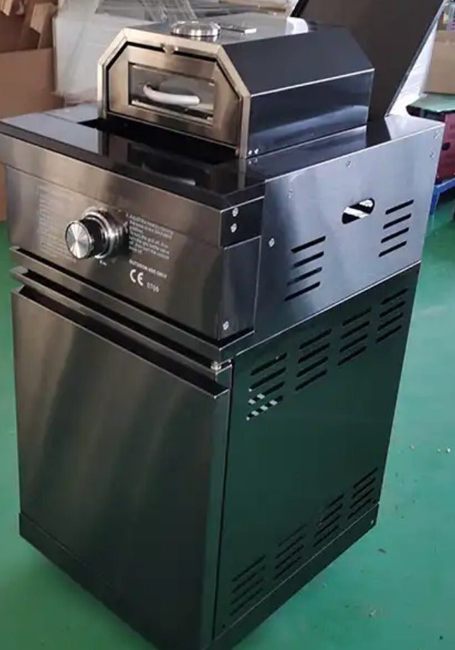 20 inch Black Stainless Steel Modular Side burner Cabinet. Combine to build your own Outdoor Modular Kitchen - Sunzout Outdoor Spaces LLC