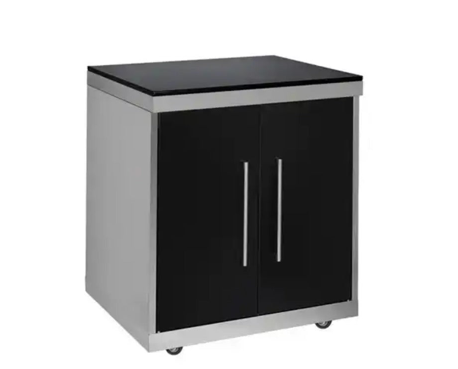 33 inch Black Stainless Steel Modular Outdoor Kitchen Cabinet. Can be Combined to create your Modular Outdoor kitchen - Sunzout Outdoor Spaces LLC