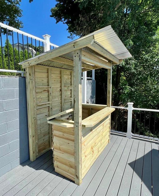 6 ft by 4 ft Ready to Finish Outdoor Bar by Taverns to Go - Sunzout Outdoor Spaces LLC
