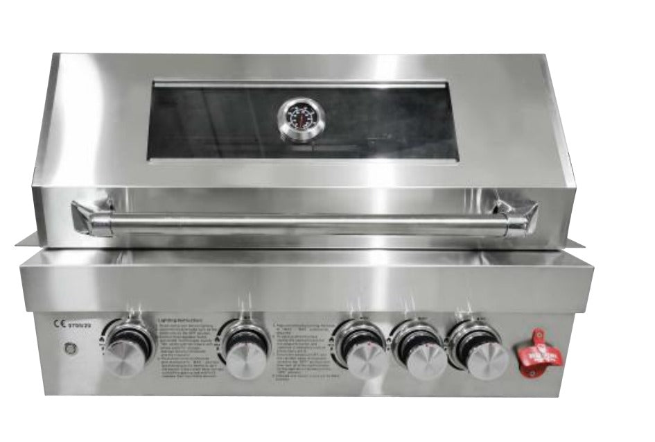 91" x 91" Sunzout Brand L Shape Outdoor Kitchen in Charcoal Grey with 5 Burner Grill, Side Burner, Sink and Double Refrigerator - Sunzout Outdoor Spaces LLC