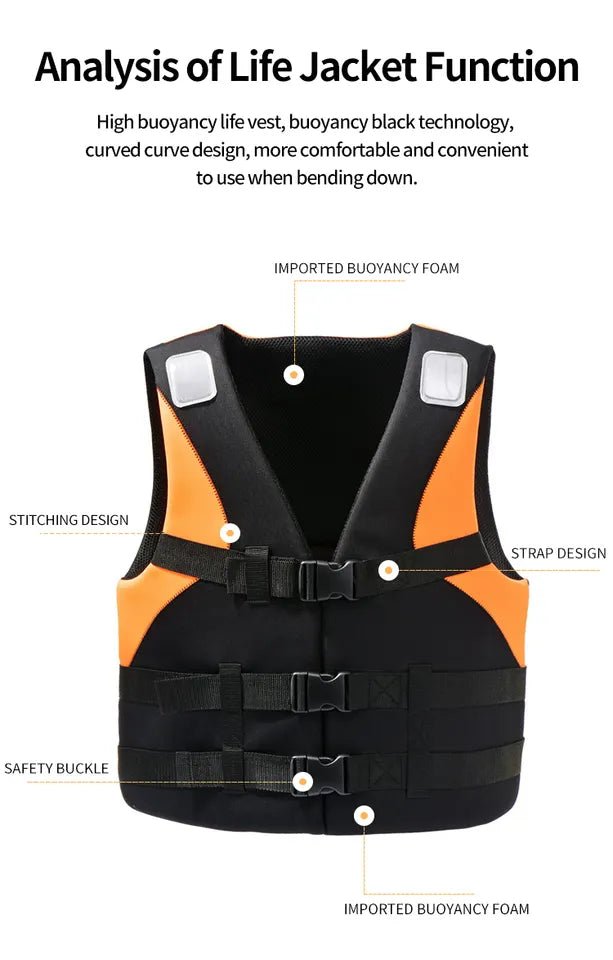 Adult Neoprene Safety Vest - Sunzout Outdoor Spaces LLC