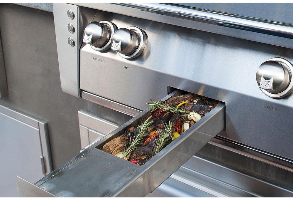 Alfresco ALXE 30-Inch Built-In Natural Gas Grill With Rotisserie - ALXE-30-NG - Sunzout Outdoor Spaces LLC