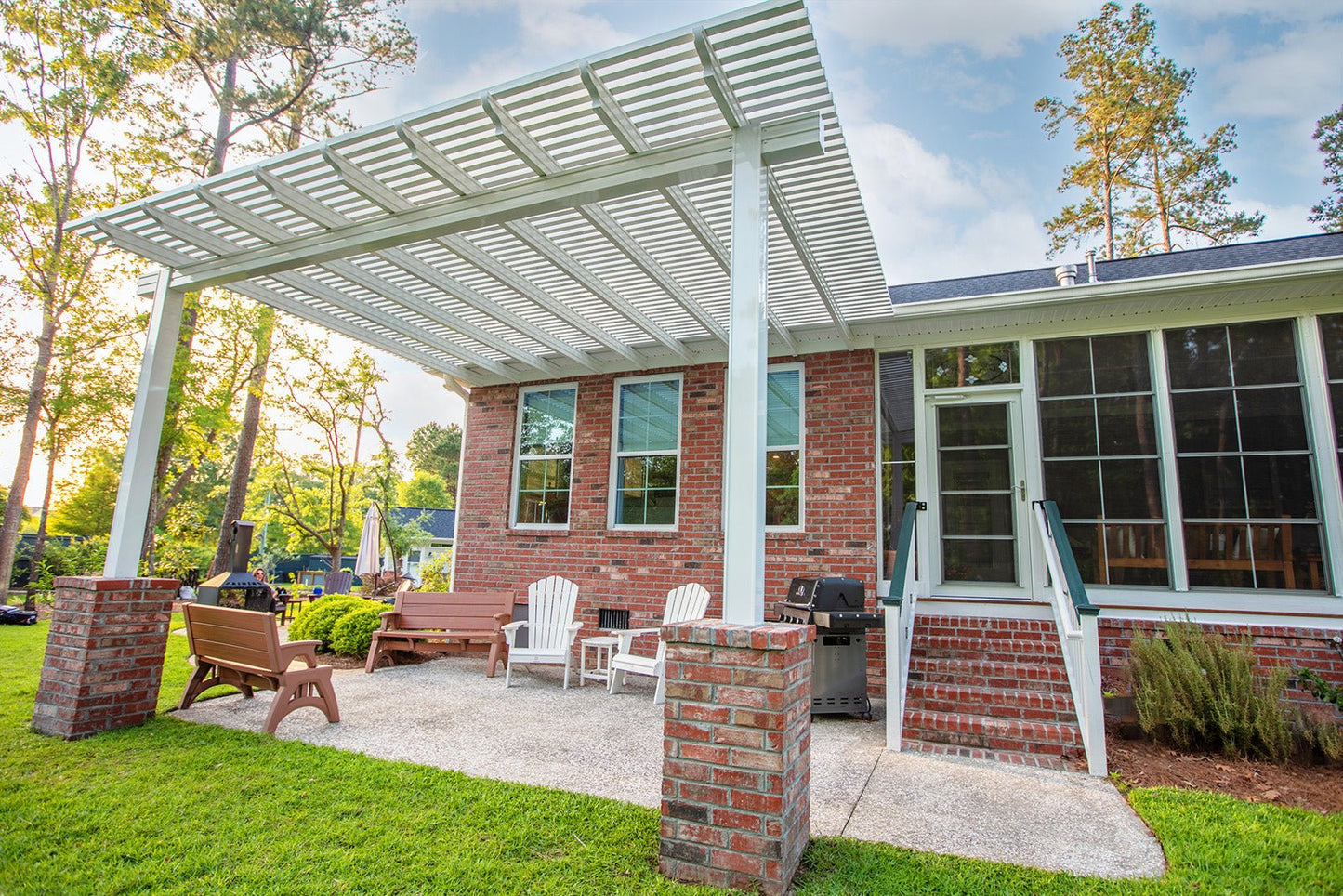 Aria Shade Trellis. Pricing is Per square foot - Sunzout Outdoor Spaces LLC
