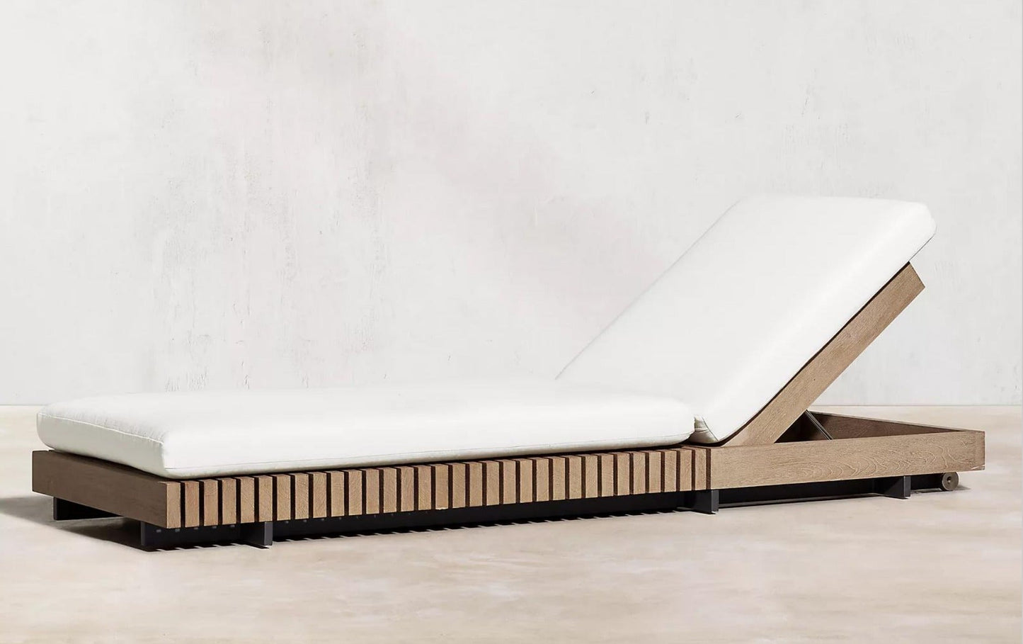 Boca Grande Collection- Modern Teak Modular Sun Lounger - Sunzout Outdoor Spaces LLC