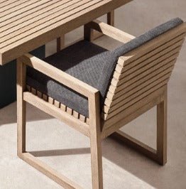 Boca Grande Collection- Outdoor Modern Teak Dining Set - Sunzout Outdoor Spaces LLC