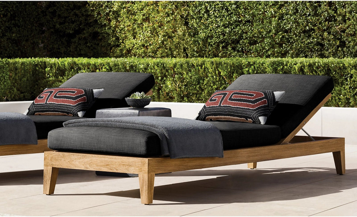 Boca Ratan Collection-Outdoor Premium Teak Sunlounger - Sunzout Outdoor Spaces LLC