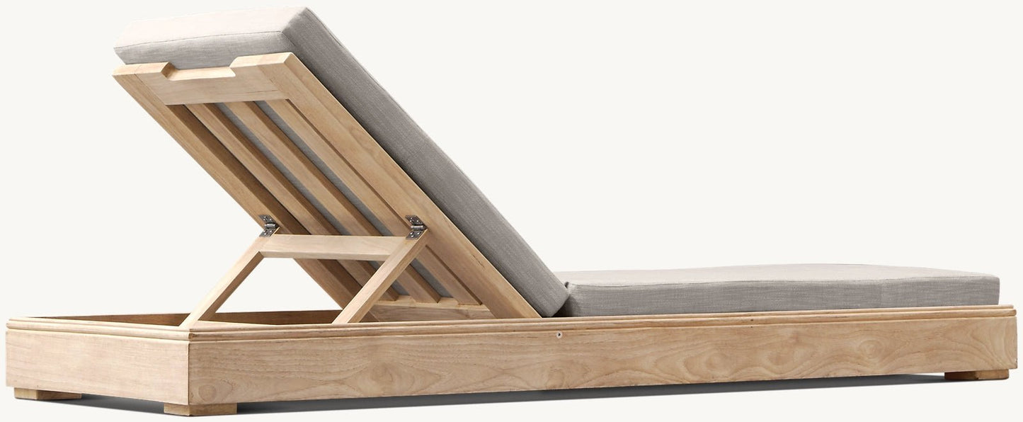 Cabo Collection-Outdoor Premium Teak Sun Lounger - Sunzout Outdoor Spaces LLC