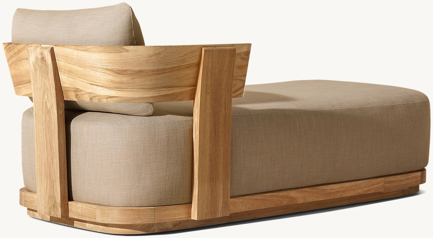 Captiva Collection- Outdoor Premium Teak Wood Sun Loungeer - Sunzout Outdoor Spaces LLC