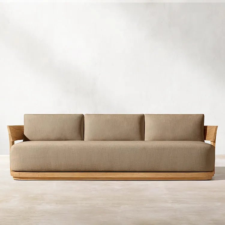 Captiva Teak Collection. Outdoor All Weather Furniture Teak Wood Sofa Set - Sunzout Outdoor Spaces LLC