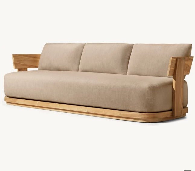Captiva Teak Collection. Outdoor All Weather Furniture Teak Wood Sofa Set - Sunzout Outdoor Spaces LLC