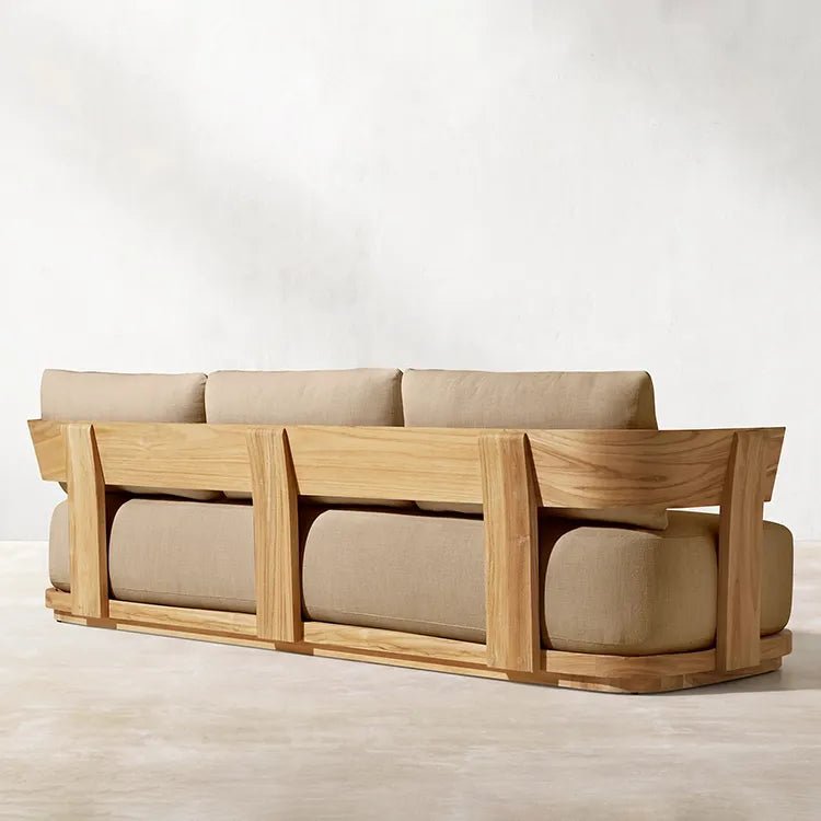 Captiva Teak Collection. Outdoor All Weather Furniture Teak Wood Sofa Set - Sunzout Outdoor Spaces LLC