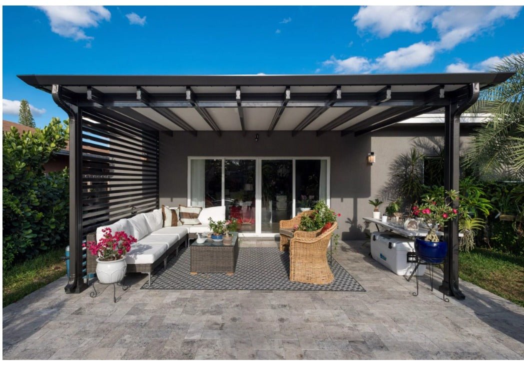 Classico Exposed Beam Pergola Style Patio Cover Pricing per square foot - Sunzout Outdoor Spaces LLC