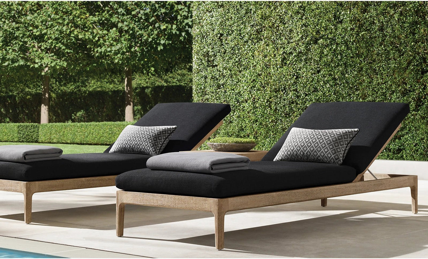 Cocoa Beach Collection-Outdoor Premium Teak Sun Lounger - Sunzout Outdoor Spaces LLC