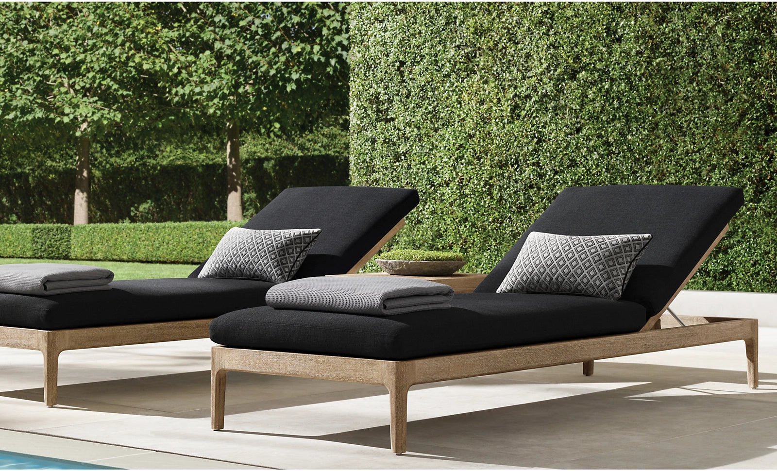 Cocoa Beach Collection-Outdoor Premium Teak Sun Lounger - Sunzout Outdoor Spaces LLC