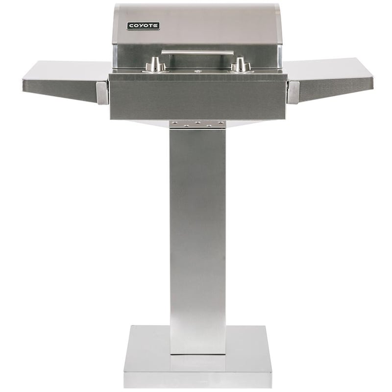 Coyote 18-Inch Built-In / Portable 1300 Watt Electric Grill On Patio Post - Sunzout Outdoor Spaces LLC
