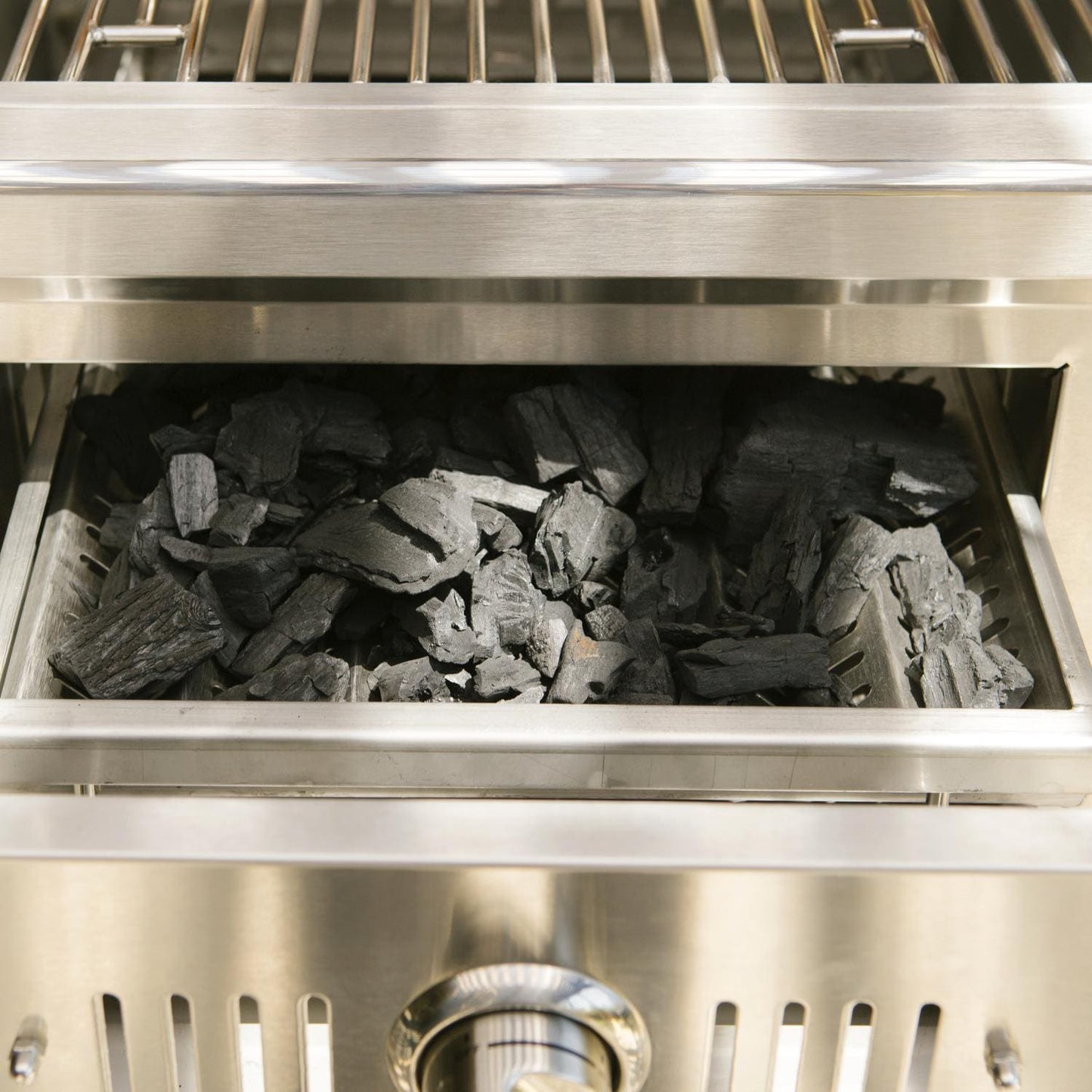 Coyote 36-Inch Built-In Stainless Steel Charcoal Grill - C1CH36 - Sunzout Outdoor Spaces LLC