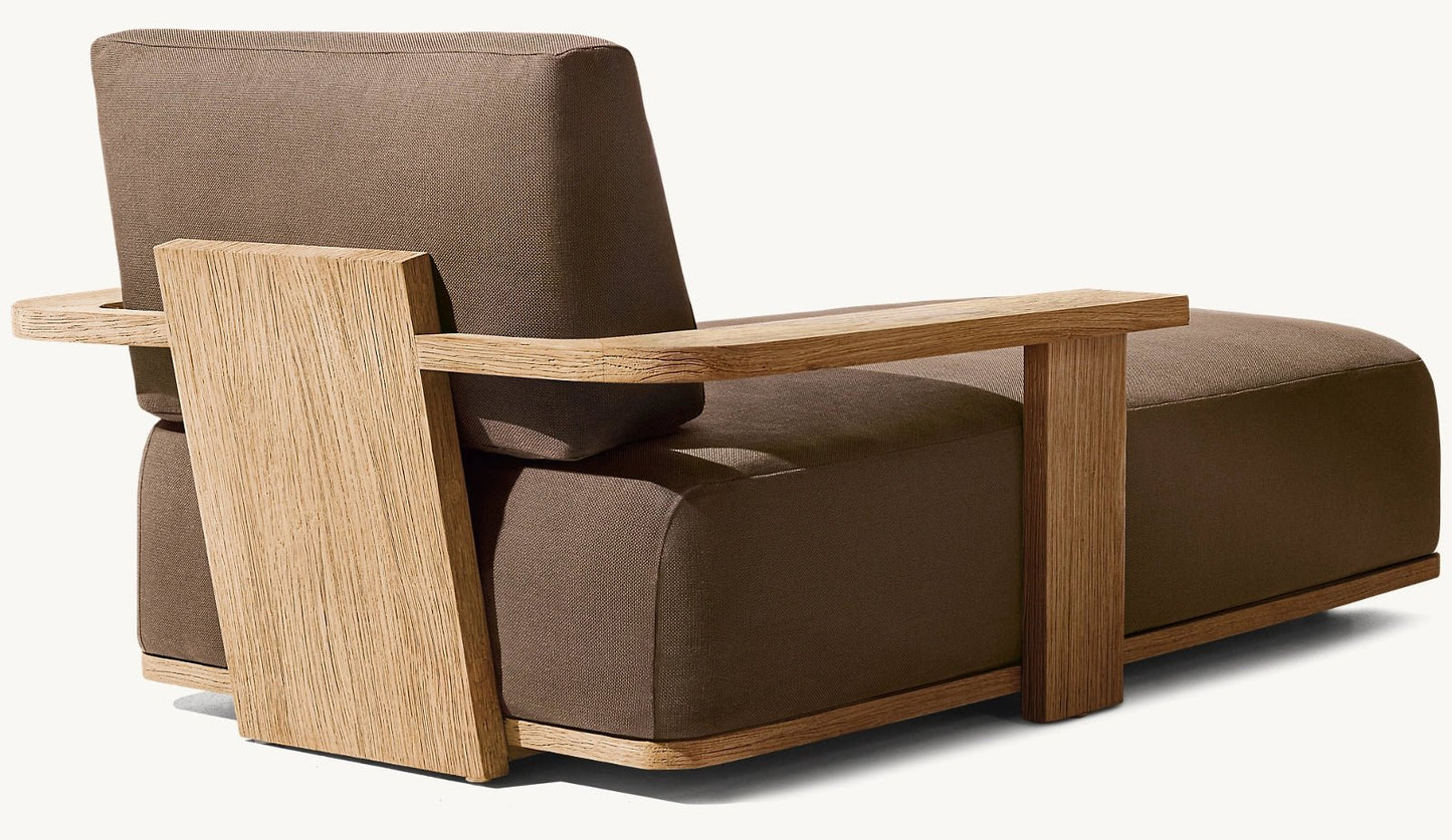 Cozumel Collection-Outdoor Premium Teak Sun Lounger - Sunzout Outdoor Spaces LLC