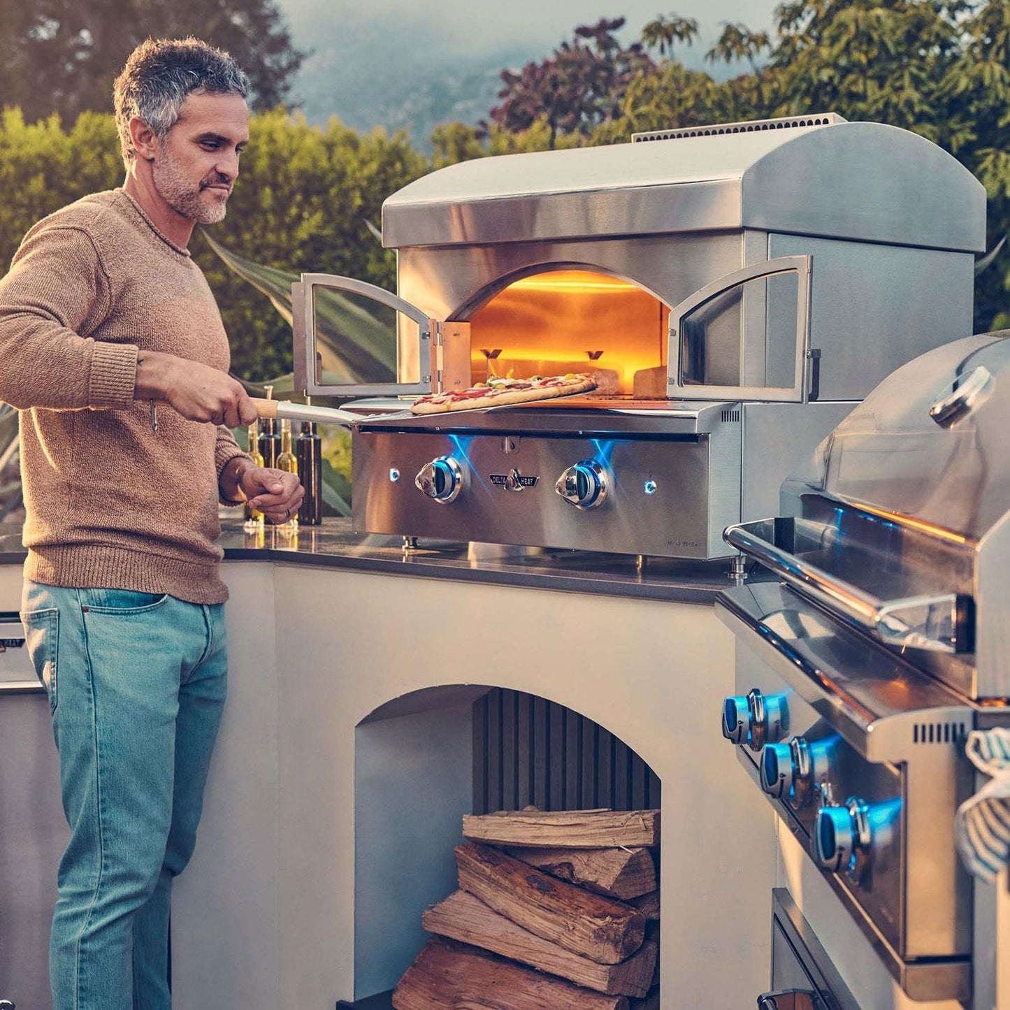 Delta Heat Freestanding Pizza Oven - Propane - DHPO30F-L - Sunzout Outdoor Spaces LLC