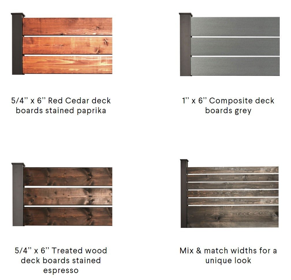 DIY Kit, 44 inch high Privacy Fence Post - Sunzout Outdoor Spaces LLC