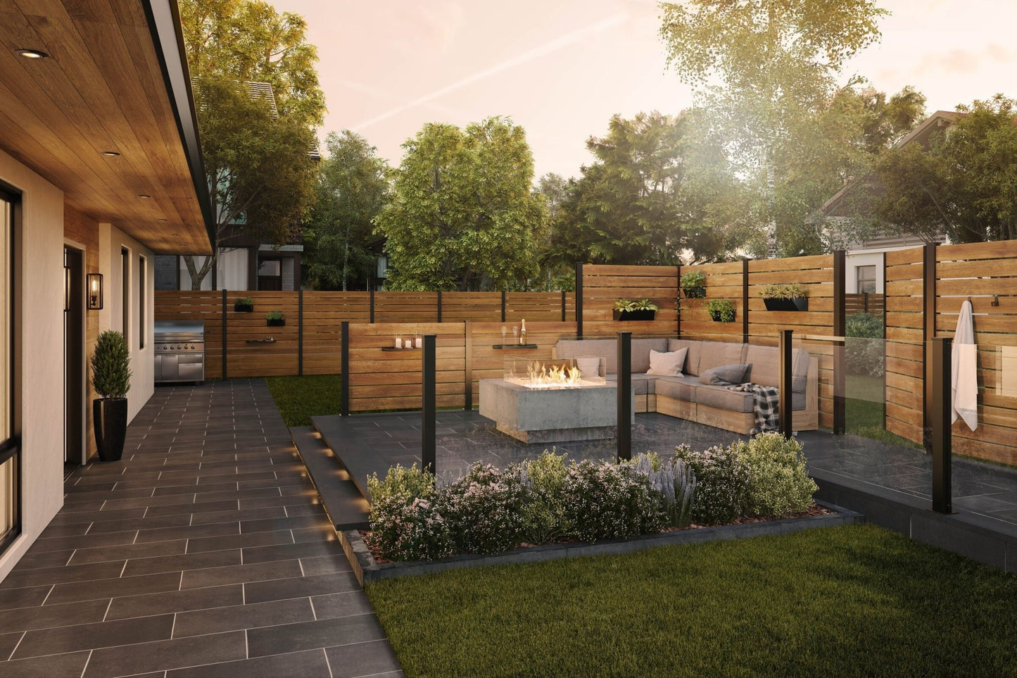 DIY Kit , 6 ft high Hoft Privacy Fencing, Privacy Screen Post - Sunzout Outdoor Spaces LLC