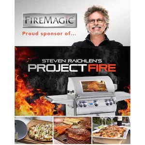 Fire Magic 20-Inch 4.0 Cu. Ft. Compact Refrigerator - Stainless Steel Door / Black Cabinet - Sunzout Outdoor Spaces LLC