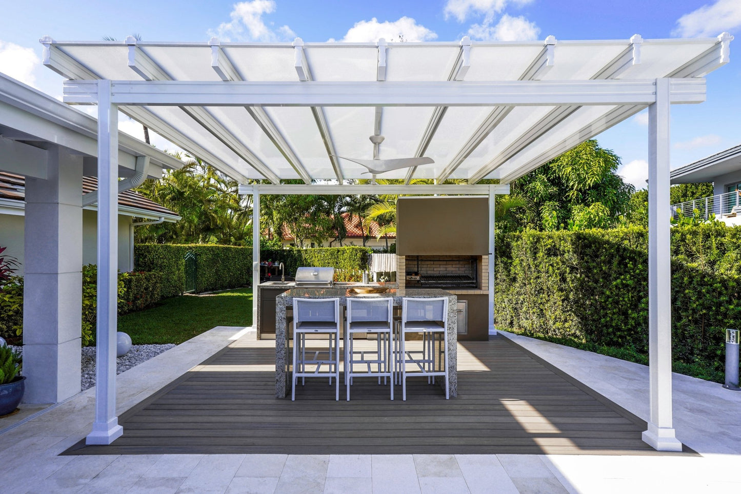 Fresco Patio Cover, Covered Pergola, Pricing per square foot - Sunzout Outdoor Spaces LLC