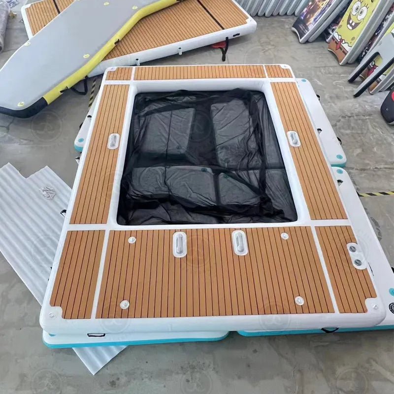 Inflatable Dock with Mesh Protected Pool - Sunzout Outdoor Spaces LLC