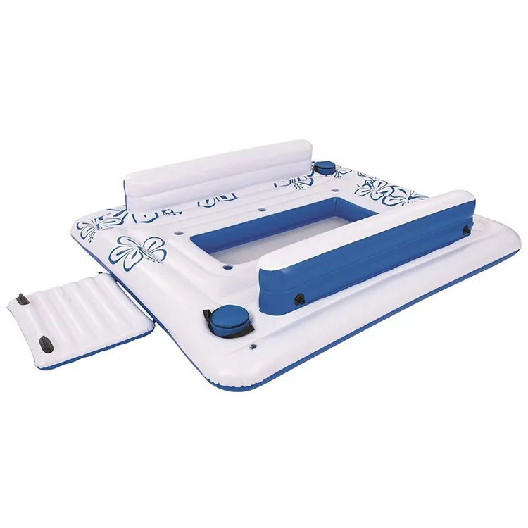 Inflatable Floating Island with Canopy-12' x 10' - Sunzout Outdoor Spaces LLC