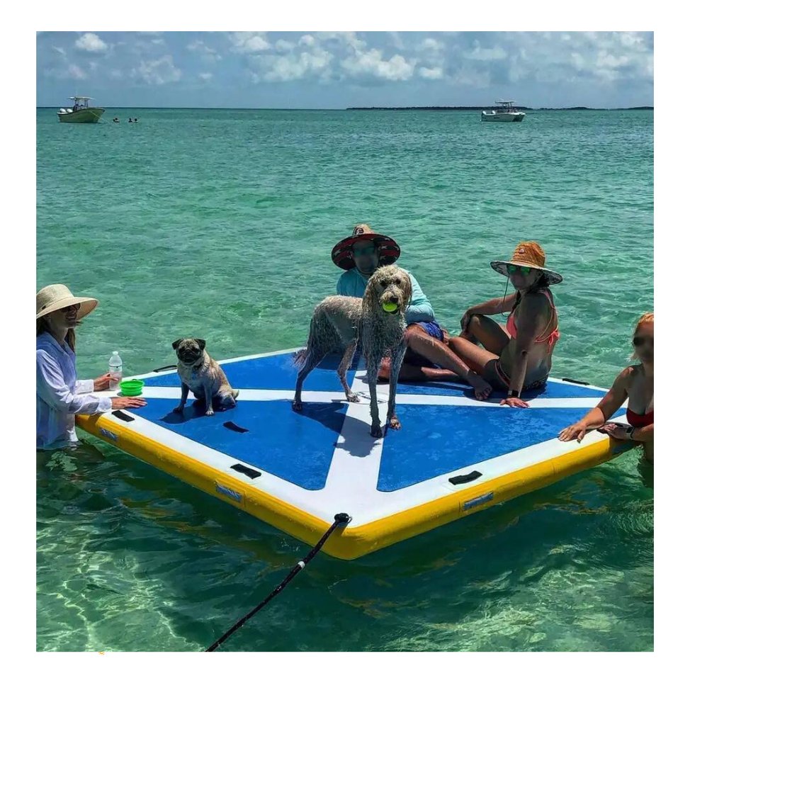 Inflatable Floating Raft/Dock - Sunzout Outdoor Spaces LLC