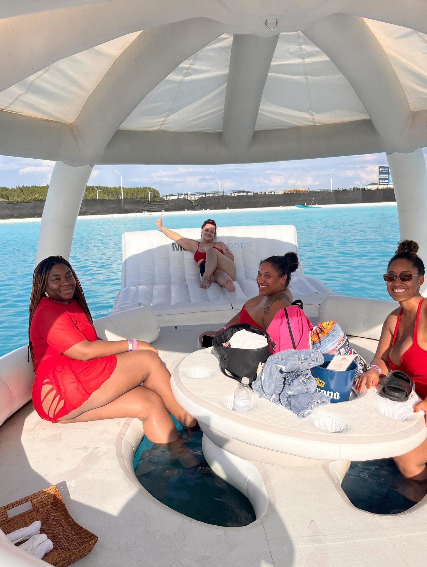 Inflatable Island Cabana, Yacht Cabana - Sunzout Outdoor Spaces LLC