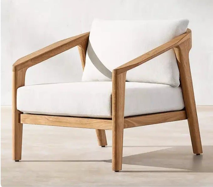 Miramar Teak Collection Outdoor All Weather Sofa Set-Teak in Natural or Weathered Teak - Sunzout Outdoor Spaces LLC