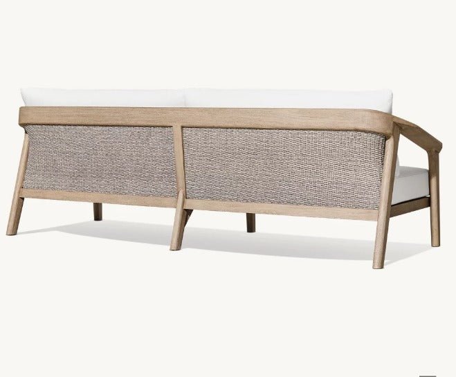 Miramar Teak Collection Outdoor All Weather Sofa Set-Teak in Natural or Weathered Teak - Sunzout Outdoor Spaces LLC