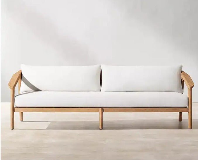 Miramar Teak Collection Outdoor All Weather Sofa Set-Teak in Natural or Weathered Teak - Sunzout Outdoor Spaces LLC