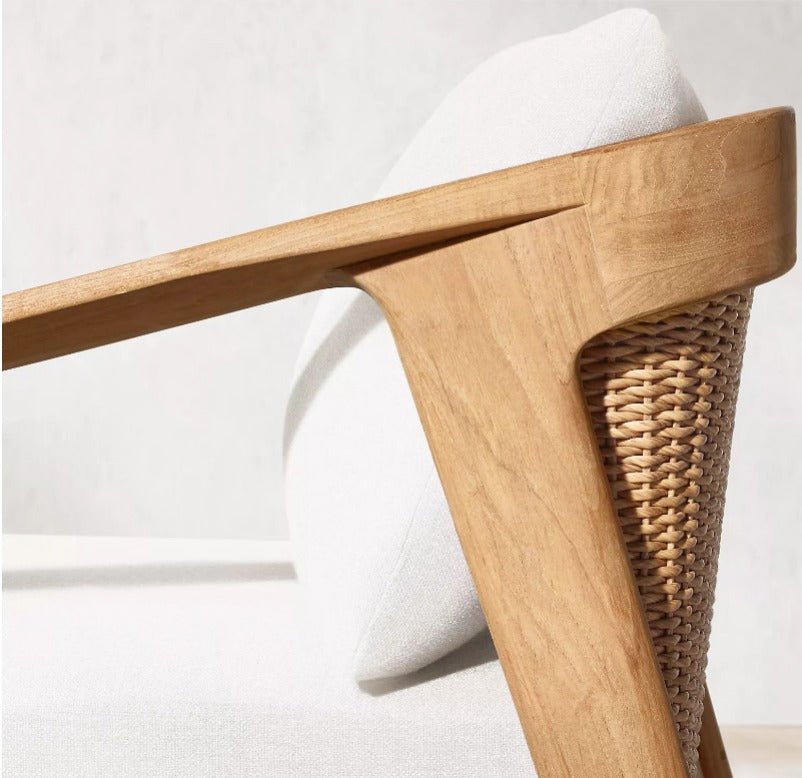 Miramar Teak Collection Outdoor All Weather Sofa Set-Teak in Natural or Weathered Teak - Sunzout Outdoor Spaces LLC