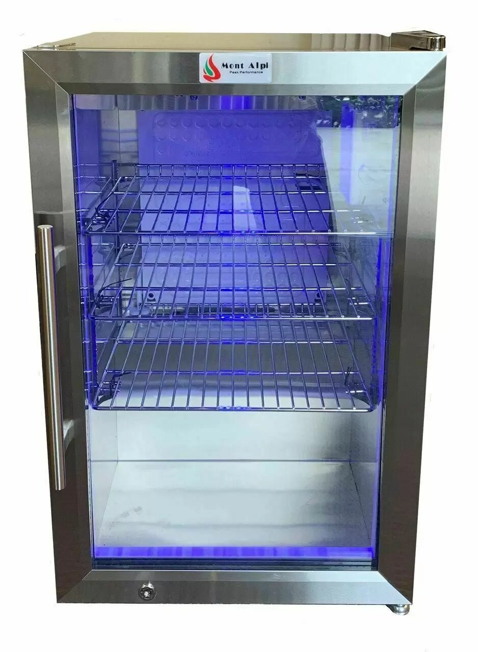 MONT ALPI 6-BURNER DELUXE ISLAND WITH A FRIDGE CABINET - Sunzout Outdoor Spaces LLC