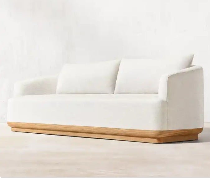 Outdoor Fully Upholstered Teak Sofa Set - Winter Park Collection - Sunzout Outdoor Spaces LLC
