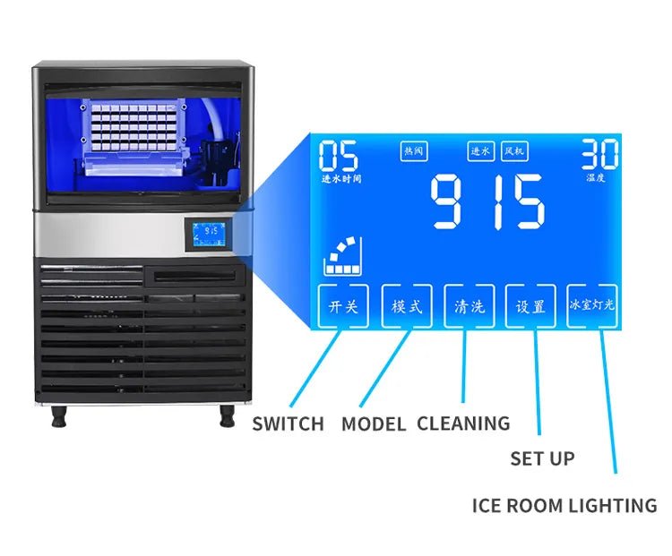 Outdoor Stainless Steel Ice Maker- 15kg Ice Storage - Sunzout Outdoor Spaces LLC
