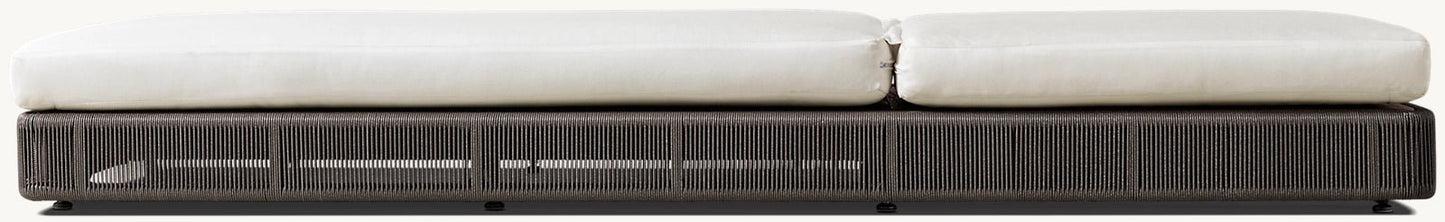 Palm Coast Collection-Outdoor Premium Teak Wood Sun Lounger Rope Design - Sunzout Outdoor Spaces LLC