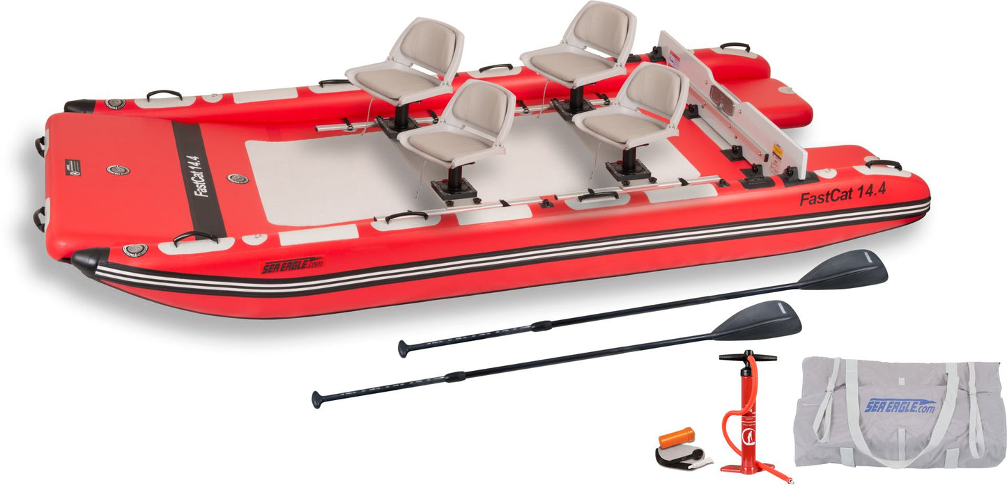 Sea Eagle Fast Cat 14 Catamaran Inflatable Boat Deluxe Package