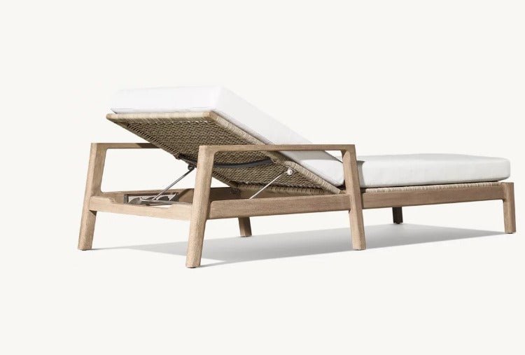 St.Croix Collection- Outdoor Premium Teak Wood Sun Lounger - Sunzout Outdoor Spaces LLC