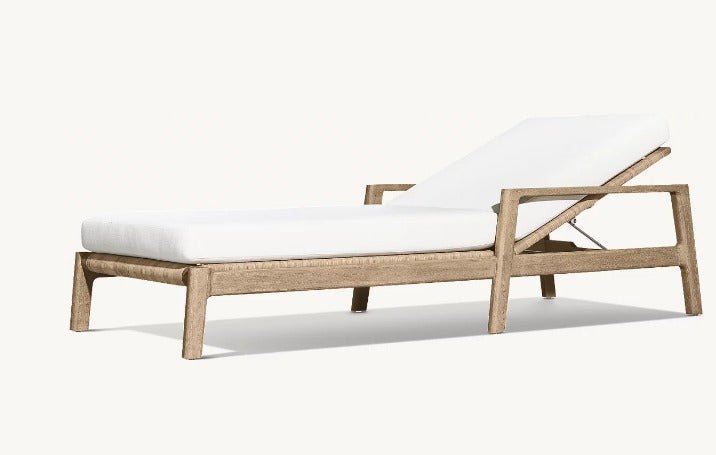 St.Croix Collection- Outdoor Premium Teak Wood Sun Lounger - Sunzout Outdoor Spaces LLC