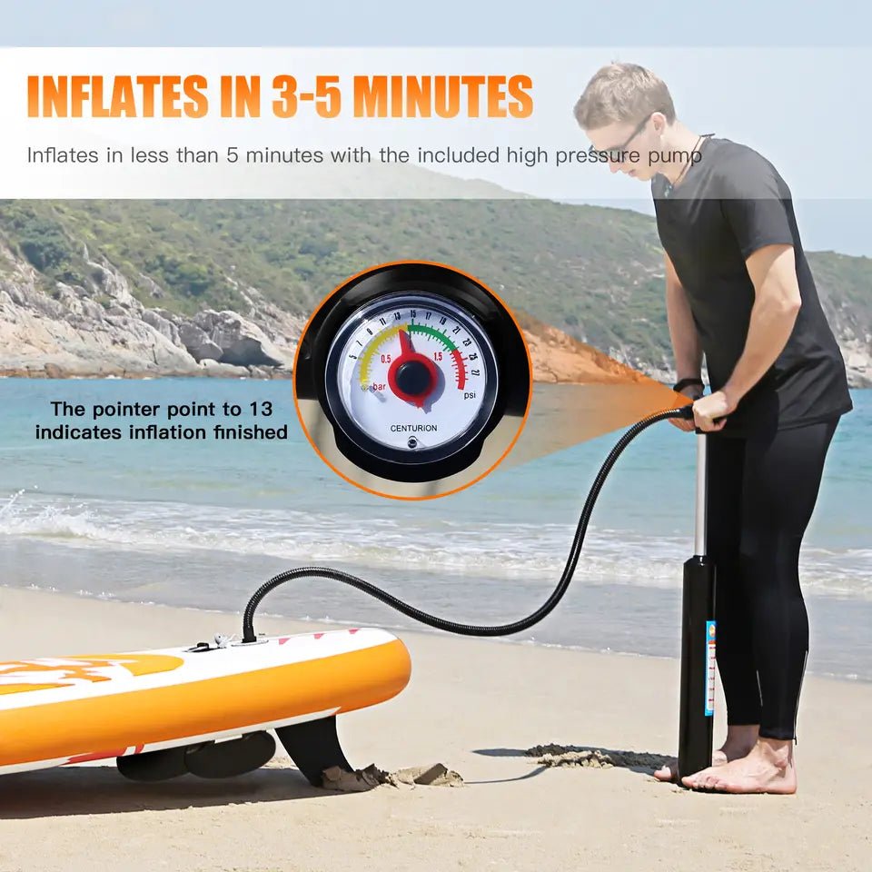 Sunzout Inflatable SUP, Stand Up Paddleboard- Mountain Peak Design - Sunzout Outdoor Spaces LLC