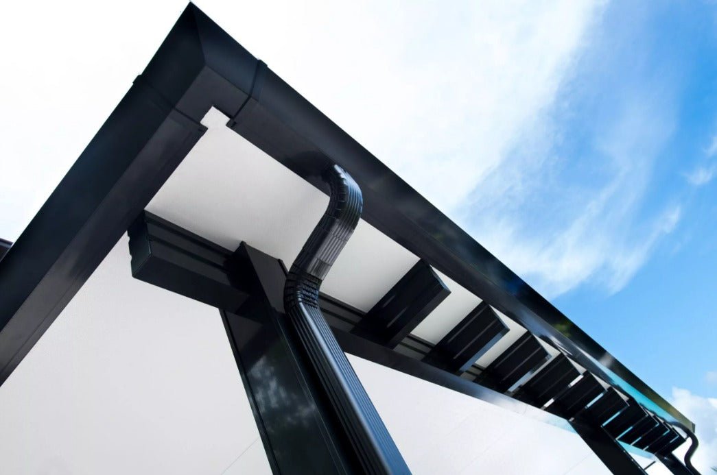 The Contempo Decorative Solid Roof Patio Cover with Truss Ends, Pricing per square foot - Sunzout Outdoor Spaces LLC