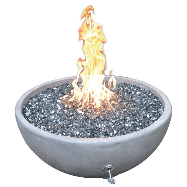 TrueFlame Adobe Series 30" GFRC (Glass Fiber Reinforced Concrete) Fire and Water Bowl - Sunzout Outdoor Spaces LLC