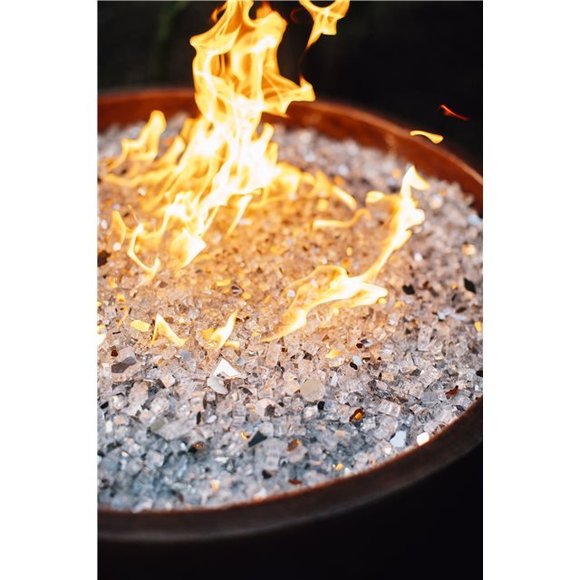 TrueFlame Adobe Series 30" GFRC (Glass Fiber Reinforced Concrete) Fire and Water Bowl - Sunzout Outdoor Spaces LLC