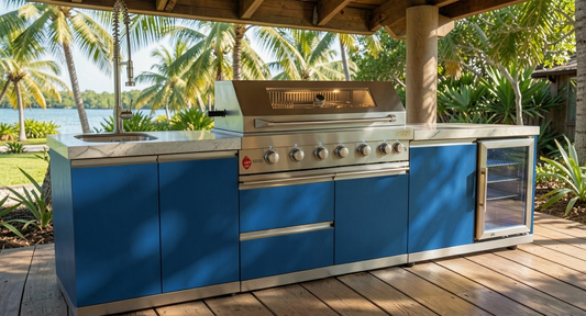 Color Your Coast: SunZout's New 304 Stainless Steel Modular Kitchens in 6,000+ Shades - Sunzout Outdoor Spaces LLC