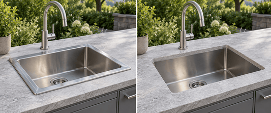 Drop-In vs. Undermount Outdoor Sinks: Which Is Right for Your Kitchen? - Sunzout Outdoor Spaces LLC