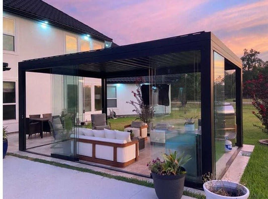 Elevate Your Outdoor Living Experience with the Aluminum Pergola Roof Kits Patio Cover Gazebo - Sunzout Outdoor Spaces LLC