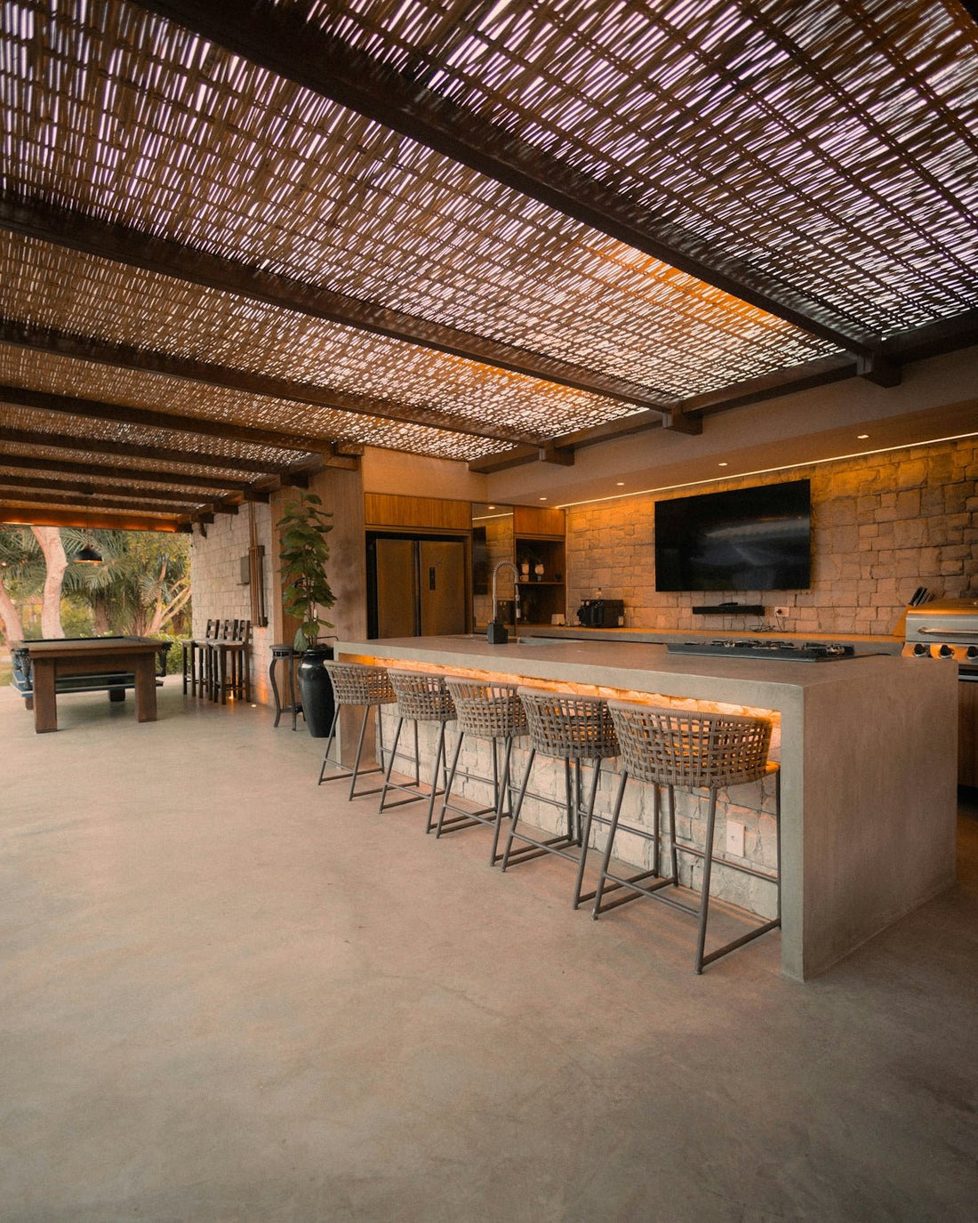 Enhance Your Outdoor Space with the Versatile Island End Table Sunzout Motorized Pergolas and Modular Outdoor Kitchens - Sunzout Outdoor Spaces LLC