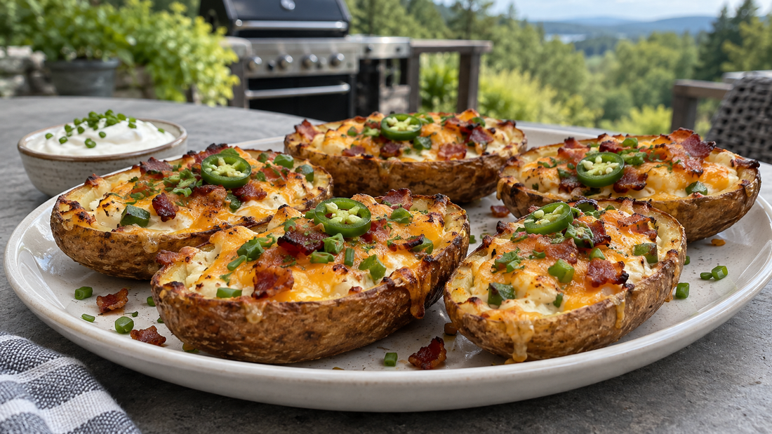 Grilled Jalapeño-Popper Potato Skins: Crispy, Cheesy and Easy to Share - Sunzout Outdoor Spaces LLC